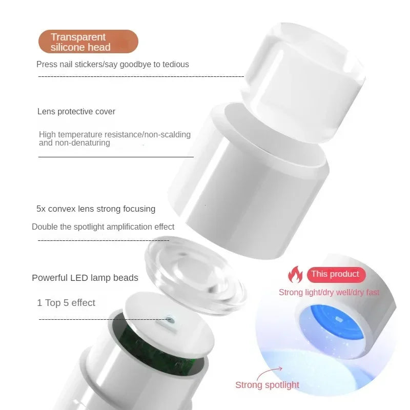 2 In 1 UV LED Touch Nail Lamp